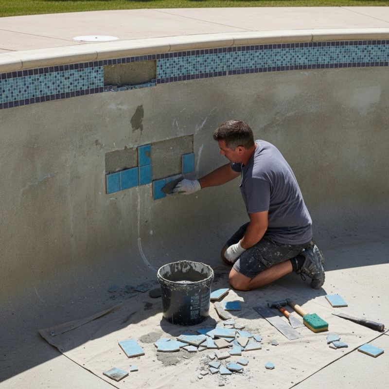 Pool Tile Repair